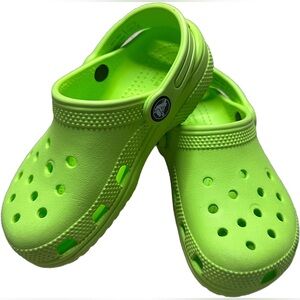 Iconic Comfy CROCS Kids Vibrant Lime